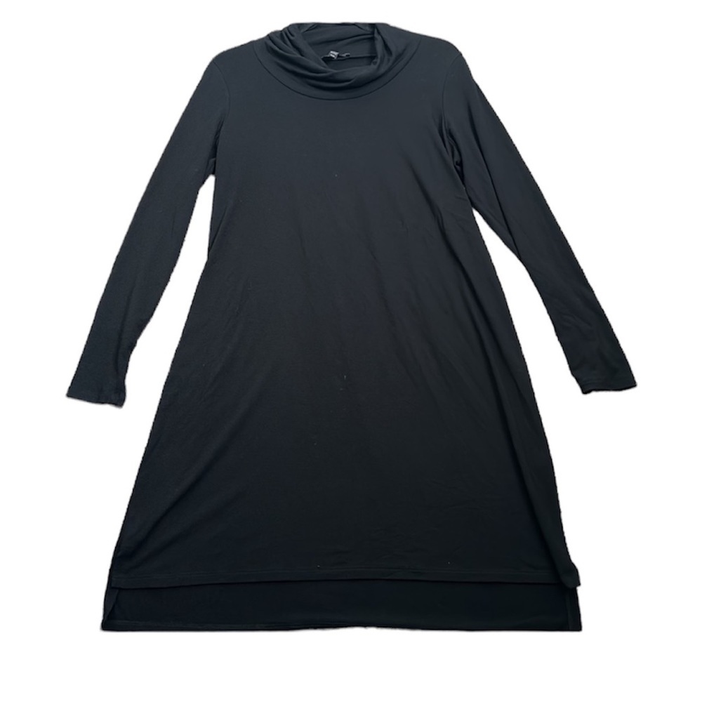 Eileen fisher black mini dress size medium - Picture 3 of 12